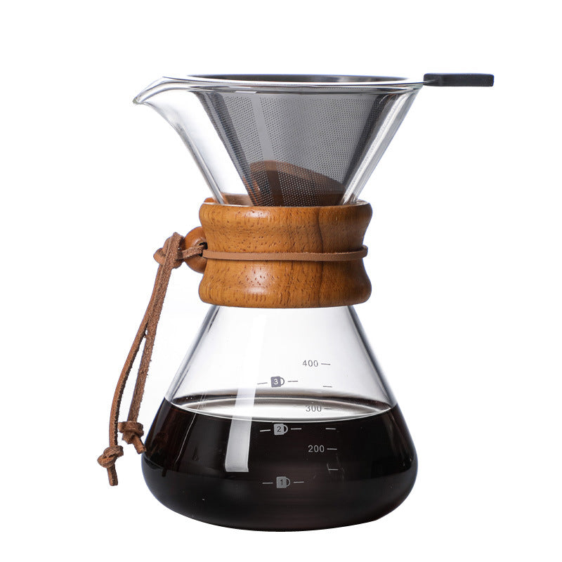 High Borosilicate Glass Hand Brewed Coffee Pot, Glass Coffee Pot, Coffee Set, Coffee Sharing Pot, Coffee Pot eprolo