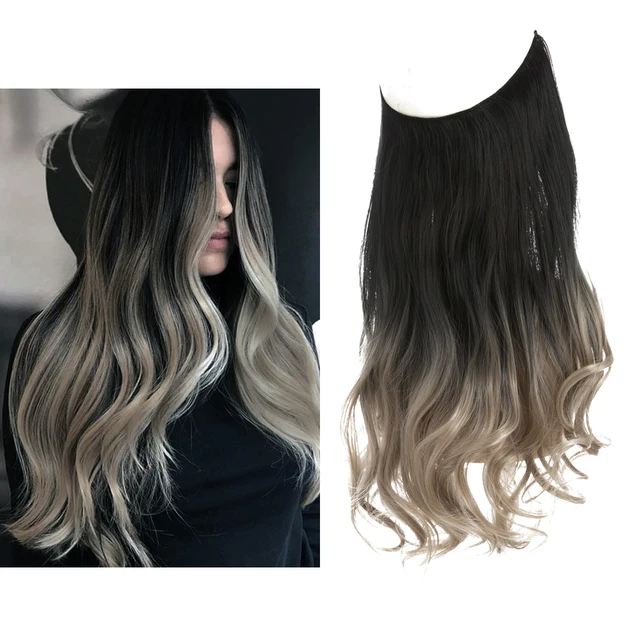 One-piece women's hair extension piece with abundant hair volume U-shaped fishing line invisible and natural long curly hair eprolo
