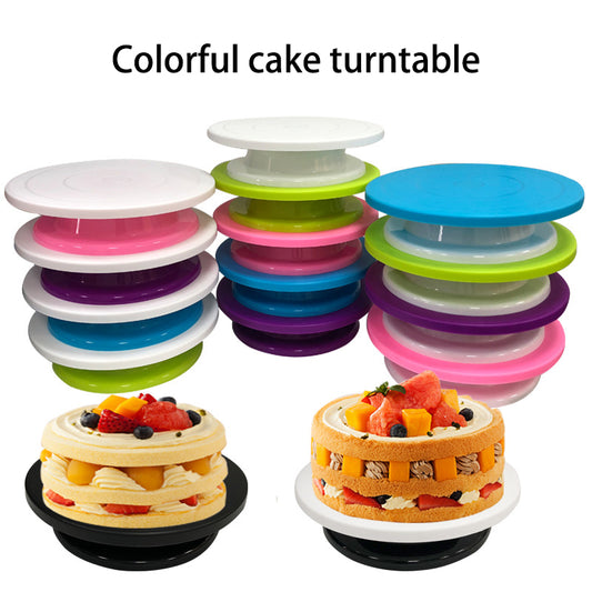 28cm Cake Turntable Cake Decoration Table Colorful Cake Turntable Cake Decoration Production Table eprolo