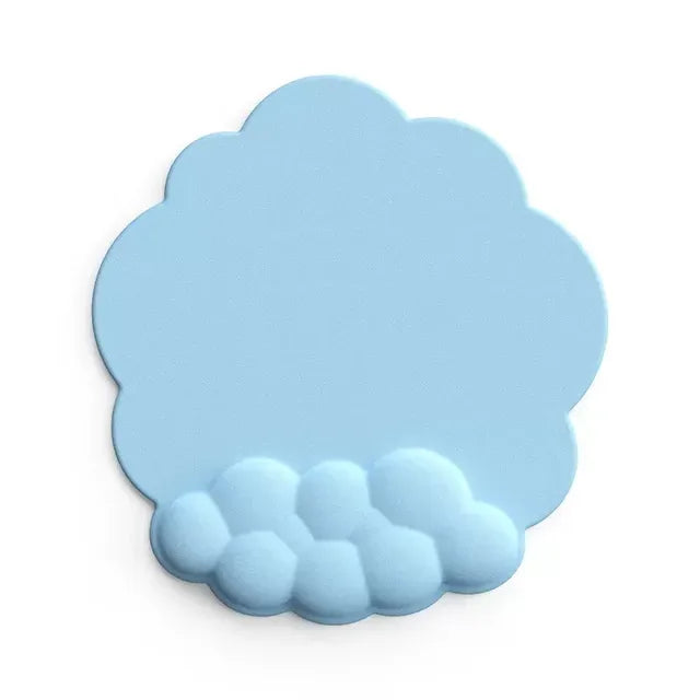 Mouse pad with wrist rest keyboard cloud anti-slip memory foam desktop office gamer mouse wrist rest - Shello's Creative Boutique