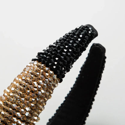 Luxury Crystal Hairband Women Hair Accessories Jewelry Baroque Padded Head Band Rhinestone Headband - Shello's Creative Boutique