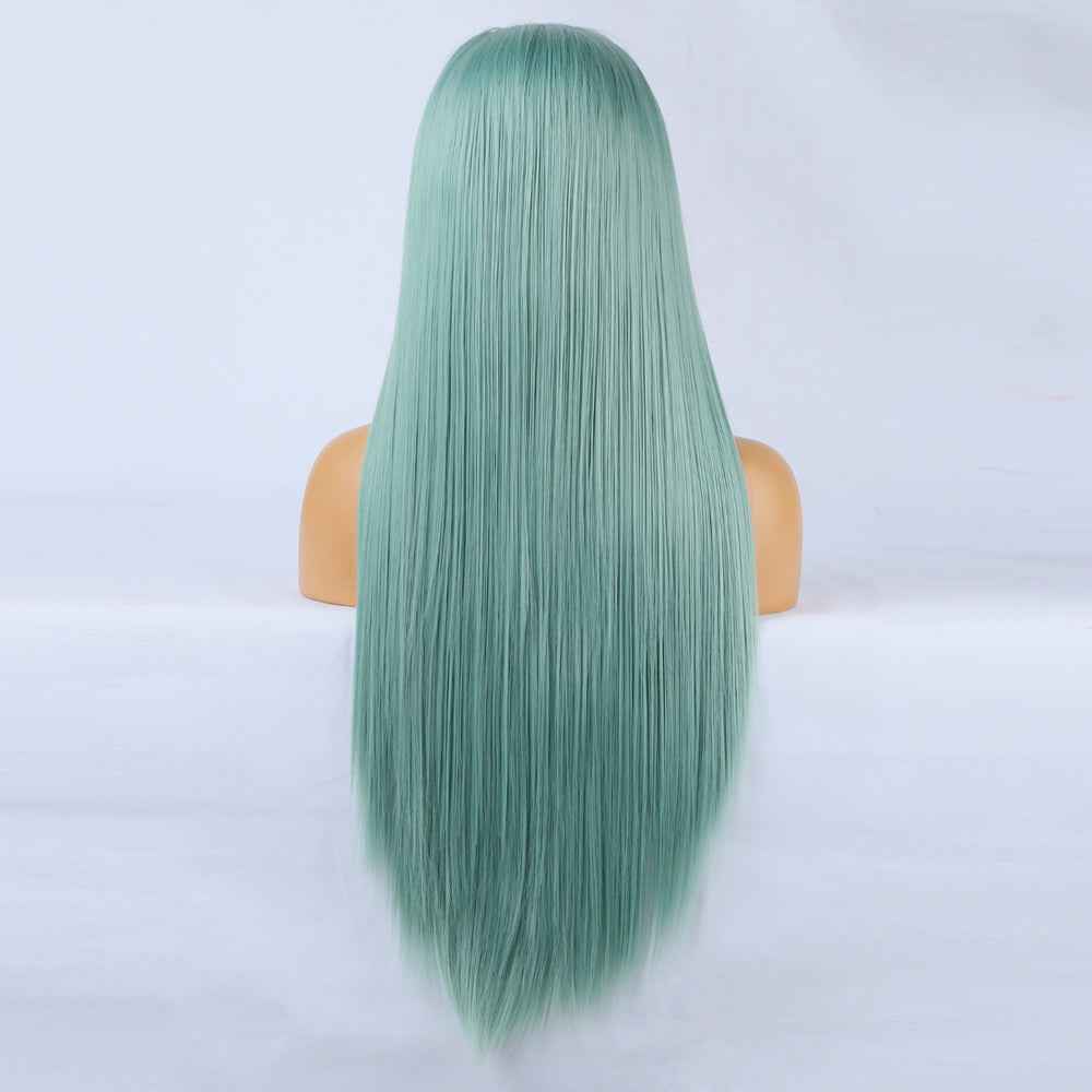 Wig Front Big Lace Ladies Chemical Fiber Wig Headgear Lace Wigs Long Straight Hair