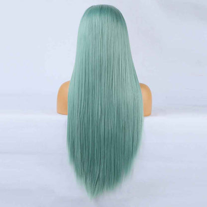 Wig Front Big Lace Ladies Chemical Fiber Wig Headgear Lace Wigs Long Straight Hair