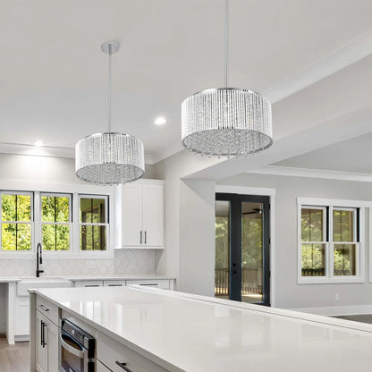 Modern Crystal Chandelier for Living Room – Luxury Round Crystal Lamp - Shello's Creative Boutique