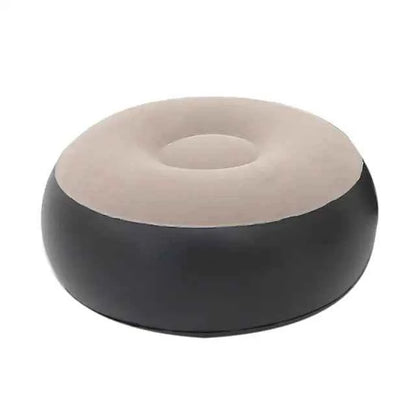 Inflatable Air Mattress Sofa - Comfortable Lazy Chair and Leg Stool for Home and Outdoor Use