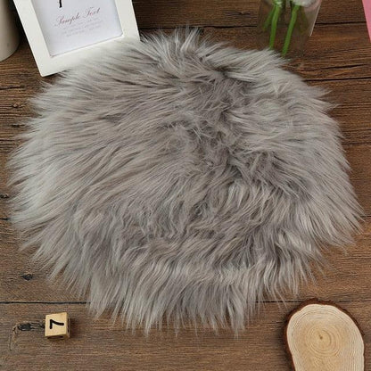 30x30CM Soft Artificial Sheepskin Rug Chair Cover Bedroom Mat Artificial Wool Warm Hairy Carpet Seat Textil Fur Area Rugs - Shello's Creative Boutique