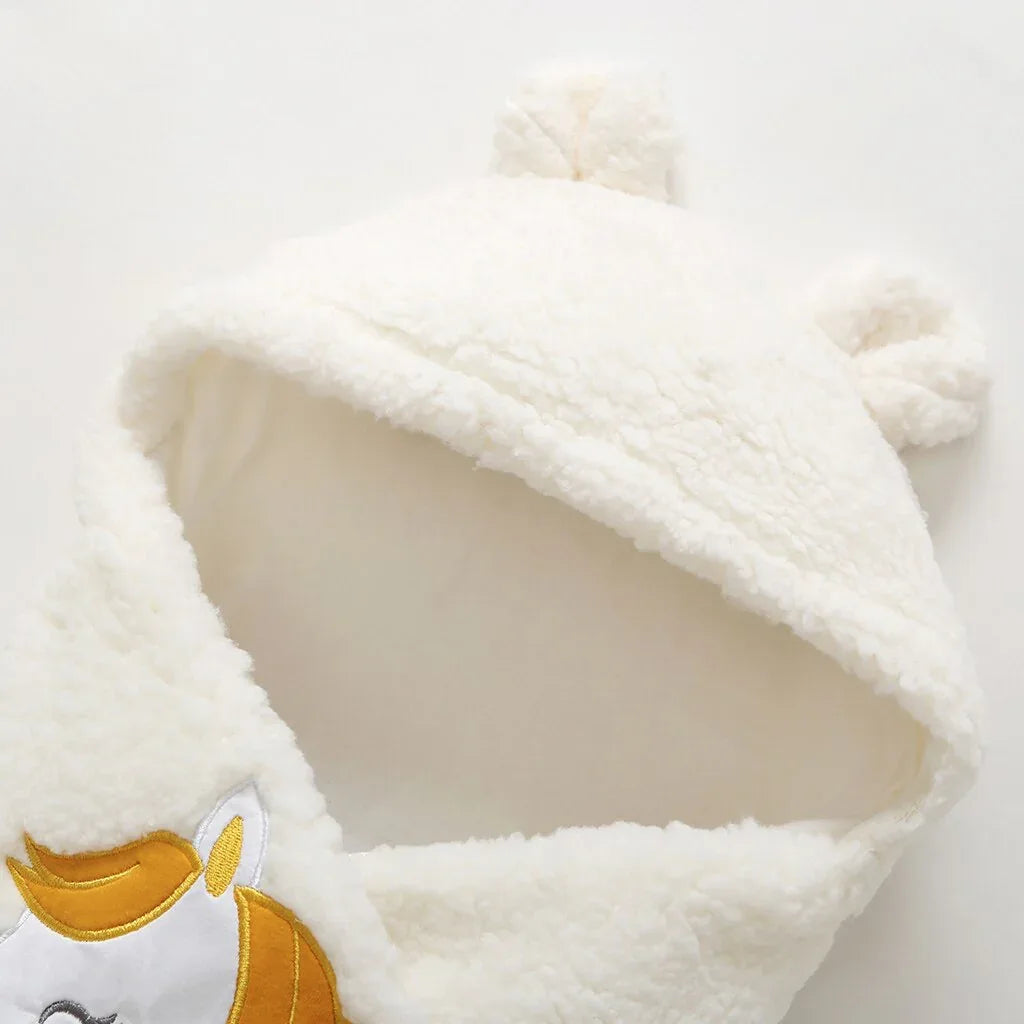 Baby's Clothing Set Cute Cartoon Warm Wrap Blanket Jumpsuit One-piece Suit - Shello's Creative Boutique