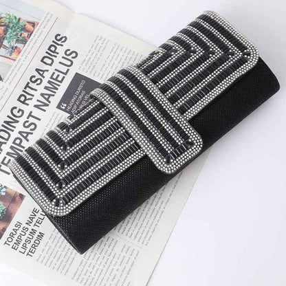 Elegant One-Shoulder Evening Clutch - Sophisticated Ladies' Handbag - Shello's Creative Boutique