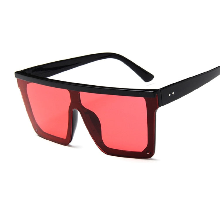 New Black Square Sunglasses Women Big Frame Fashion Retro Mirror Sun Glasses Female Brand Vintage Lady Lunette De Soleil Femme
