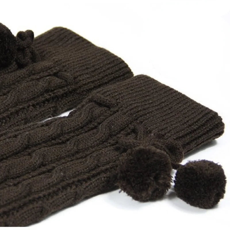 65cm Women's Long Leg Warmers Thickened Over Knee Warm Boot Cover Lolita Knitted Crochet Socks Boot Cuffs Pile Socks Party Dance eprolo