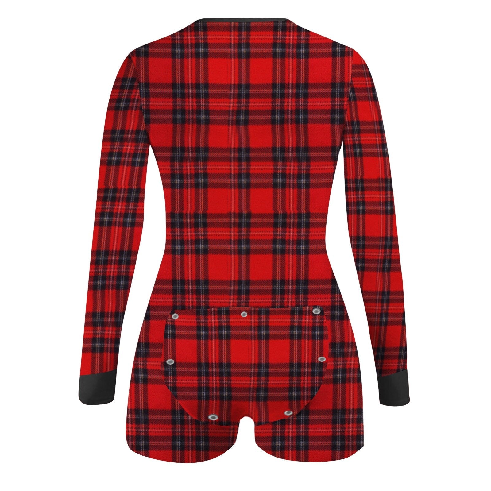 Women Fashion Butterfly Printing Lounge Short Romper Cotton Long Sleeve Jumpsut eprolo