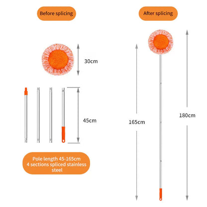 Sunflower Mop Dedusting Car Washing Floor Mop Water Absorbing Chenille Flat Mop Wholesale Sunflower Mop - Shello's Creative Boutique