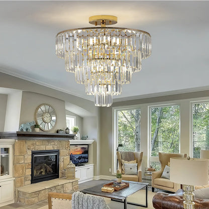 Gold Crystal Chandelier – A Grand Statement of Luxury & Elegance - Shello's Creative Boutique
