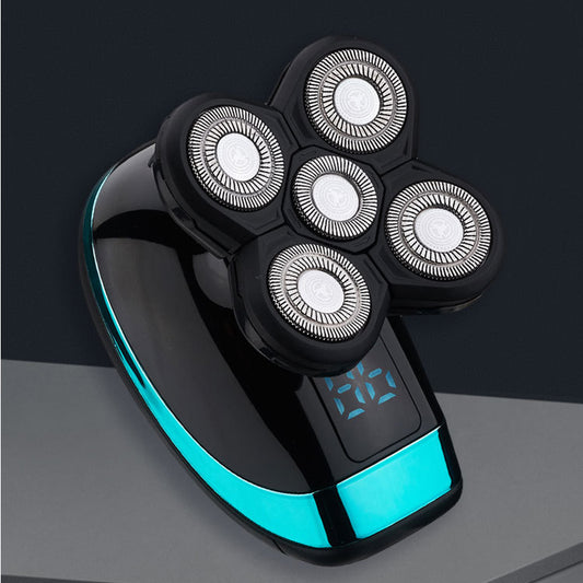 Electric Shaver Shaving Head Machine Five-Blade Self-Service Bald Head Rechargeable Waterproof Washing Razor eprolo