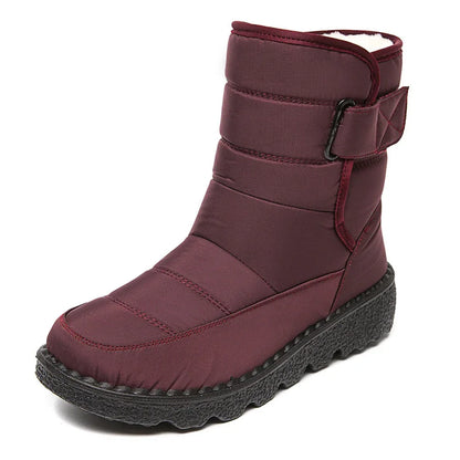 Winter New Snow Boots Women's High Top Waterproof Cotton Shoes Casual Short Tube Plush Plus Large Cotton Boots 43 Amazon - Shello's Creative Boutique