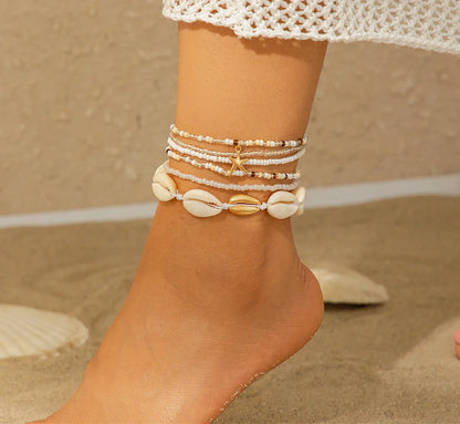 Mermaid Princess Shell Beads Waist Chain Beach Ocean Wind Waist Chain Starfish Body Chain - Shello's Creative Boutique