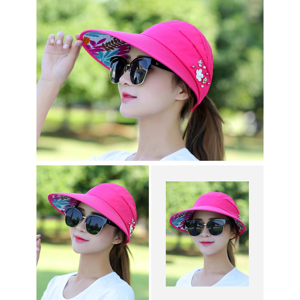 Women's Summer Casual All-match Going Out Ultraviolet-proof Korean Style Folded Sun Block Hat Breathable And Light eprolo