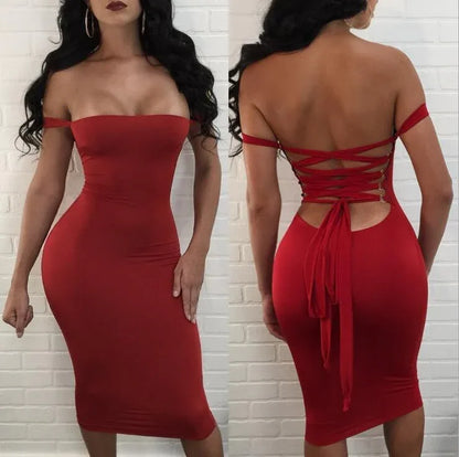 Sexy Bodycon Bandage Club Dress - Women's Party Dress - Shello's Creative Boutique