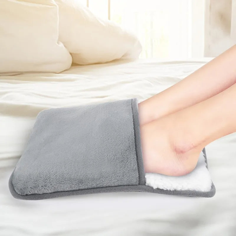 Winter Electric Foot Heating Pad USB Charging Soft Plush Washable Foot Warmer Heater Improve Sleeping Household Foot Warming Mat eprolo