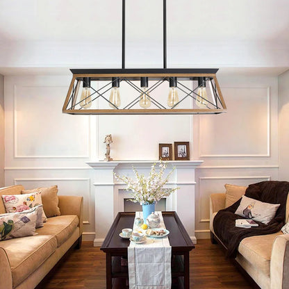 Farmhouse Chandeliers With 5 Bulbs – Rustic Elegance for Your Dining Room - Shello's Creative Boutique