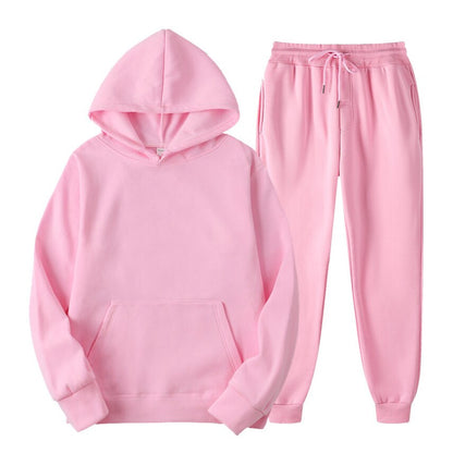 Women's Sets Oversized Hooded Running Hoodie Sport Pants Lady Suits 2 Piece Set Casual Fleece Tracksuit Winter eprolo