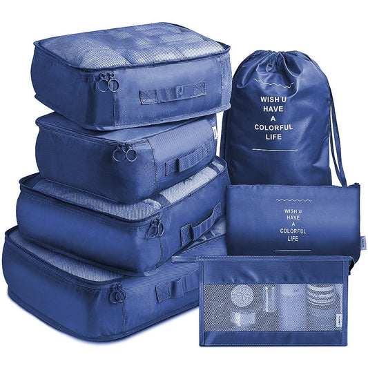 Travel Storage Bag 7-Piece Set Of Travel Thickened Suitcase Clothing Classification Storage Bag eprolo