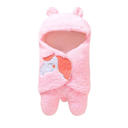 Baby's Clothing Set Cute Cartoon Warm Wrap Blanket Jumpsuit One-piece Suit - Shello's Creative Boutique