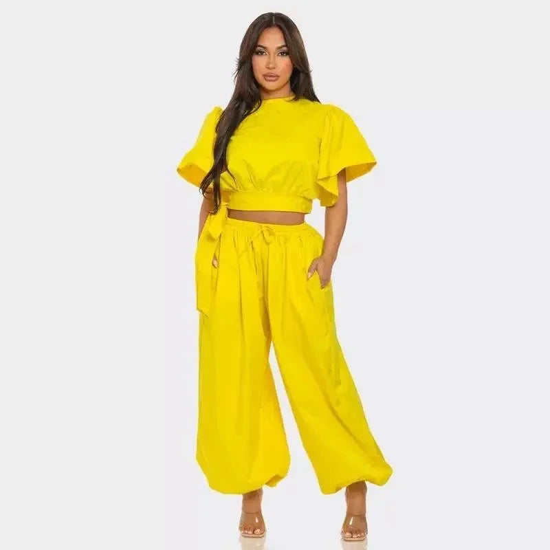 Fashion sports trend women's clothing street trendsetters women's clothing strap two-piece set - Shello's Creative Boutique