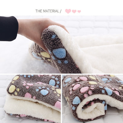 Soft Flannel Thickened Pet Soft Fleece Pad Pet Blanket Bed Mat For Puppy Dog Cat Sofa Cushion Home Rug Keep Warm Sleeping Cover eprolo