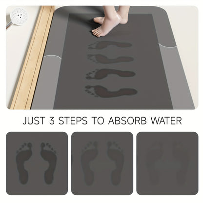 Super Absorbent Diatomite Bath Mat - Quick-Dry Non-Slip Floor Mat for Bathroom & Shower - Shello's Creative Boutique