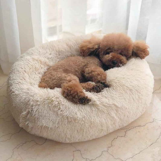 Plush Dog Bed - Soft Kennel Pet Cushion for Dogs & Cats