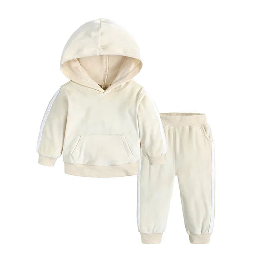Children's Clothing Boys And Girls Suits Sports And Leisure Gold Velvet Two-Piece Children's Clothes - Shello's Creative Boutique