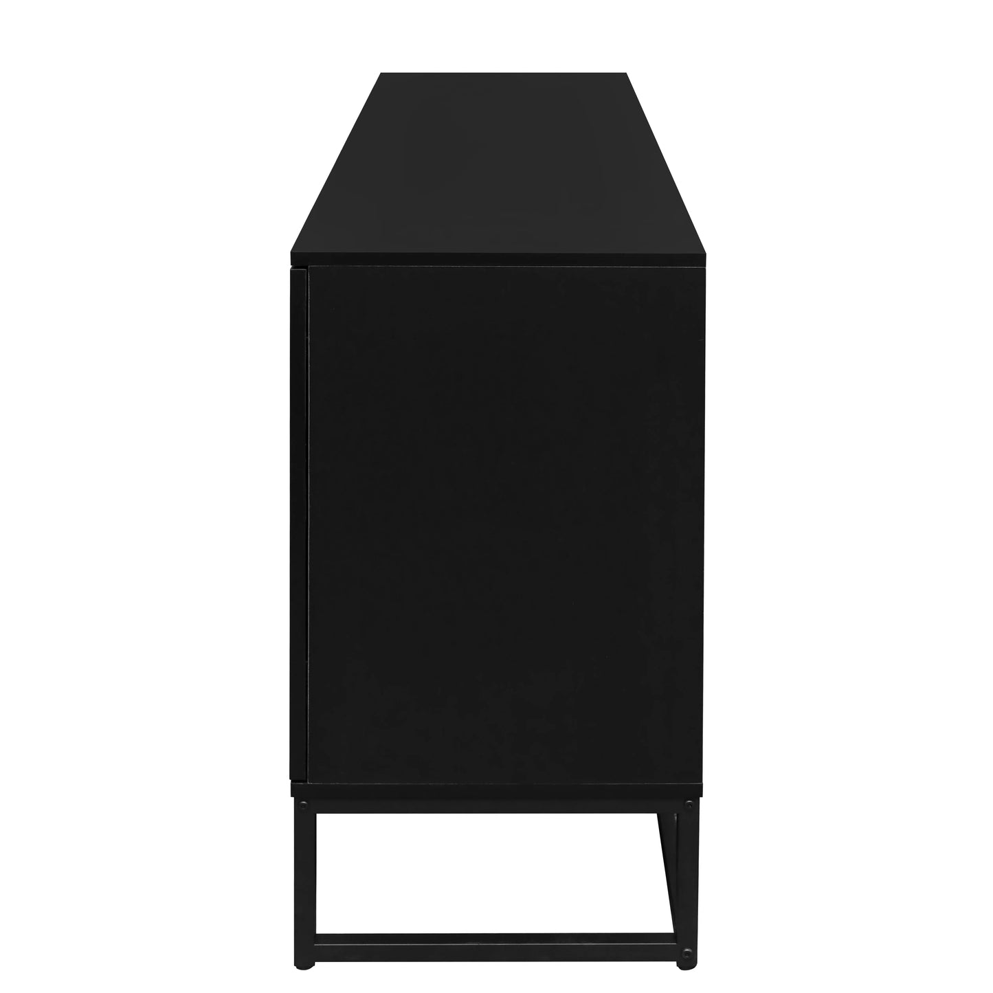 Rattan 4-Door Sideboard , Sideboard Buffet Storage Cabinet,Accent Storage Cabinet , Large Cabinet With 4 Rattan Decorated Doors - Shello's Creative Boutique