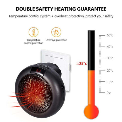 Mini Small Household Air Heater Air Heater Desktop Portable Wall Mounted Round Electric Air Heater - Shello's Creative Boutique