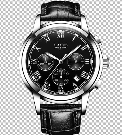 Lige Casual Fashion Trend Business Waterproof Belt Watch Men's Multi-Function Luminous Watch eprolo