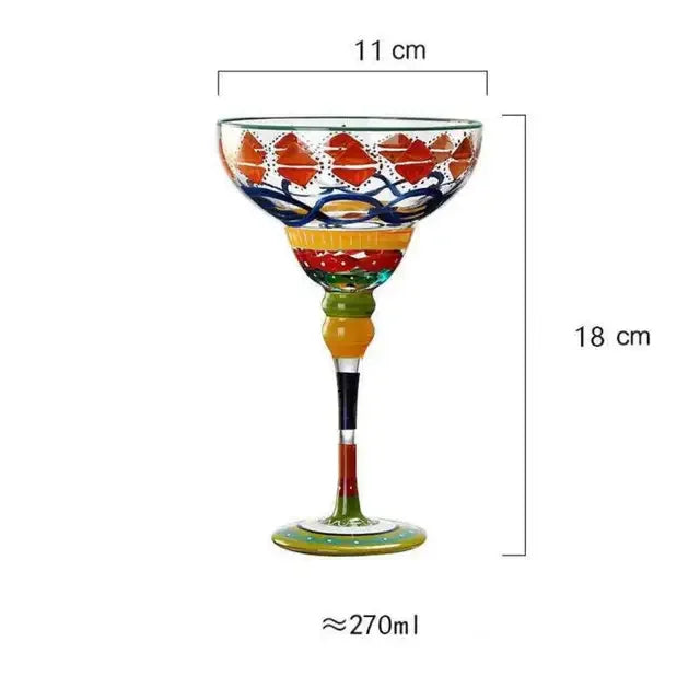 Colorful Wine Glasses Cups Cocktail Goblet Champagne Cup Glasses Bar Party Home DrinkWare Wedding Gifts Kitchen Accessories NEW - Shello's Creative Boutique