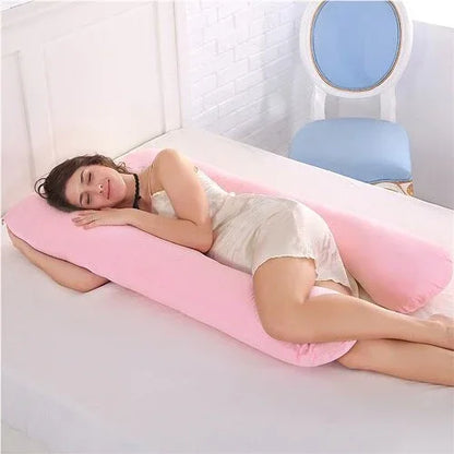 Pregnancy Pillow Bedding Full Body Pillow for Pregnant Women Comfortable U-Shape Cushion Long Side Sleeping Support Pillows - Shello's Creative Boutique