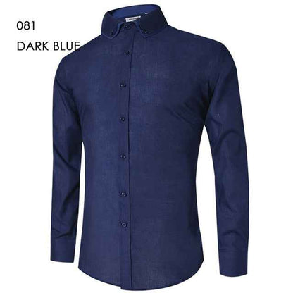 Men's Casual Shirt Slim Fit Casual Button Down Shirt Long Sleeve Formal Dress Shirts