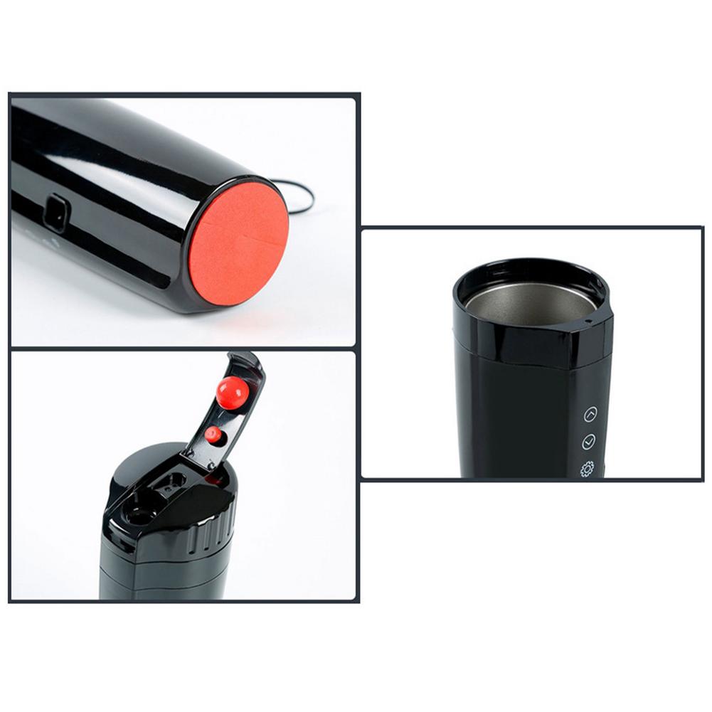 70W Real-time Temperature Vehicle Heating Cup 12V 24V Waterproof Stainless Steel Car Kettle Water Heater Car Mug Travel Kettle eprolo