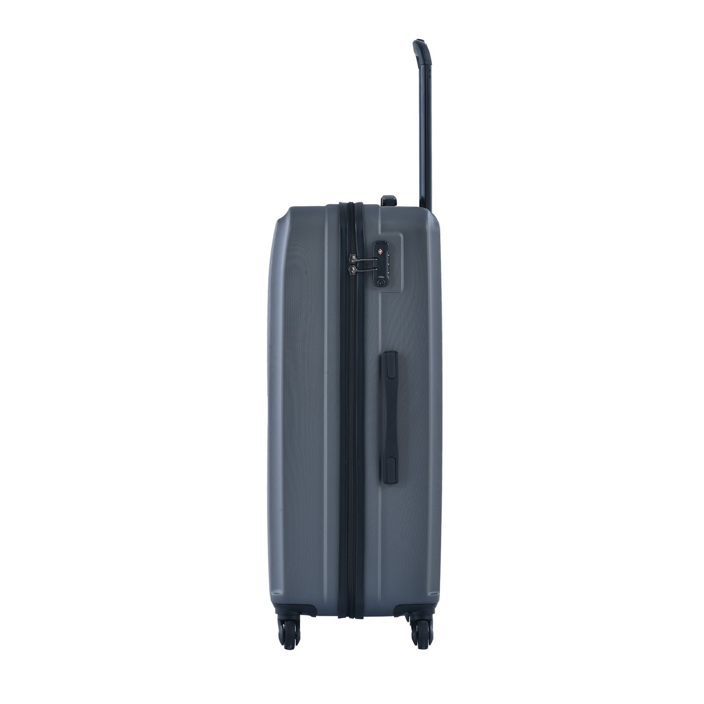 3 Piece Luggage Sets ABS Lightweight Suitcase with Two Hooks, Spinner Wheels, TSA Lock, (20/24/28) Gray eprolo