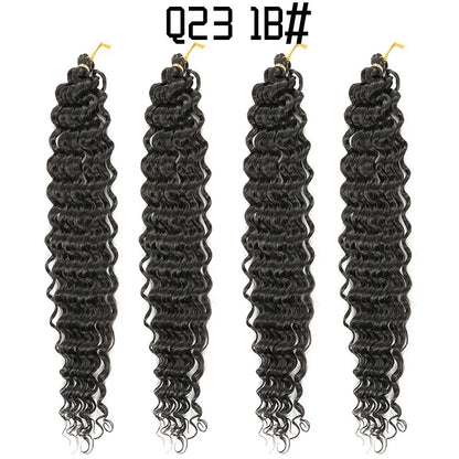 African crochet hair wig Deep Wave hair Latin American curly braided hair fluffy - Shello's Creative Boutique