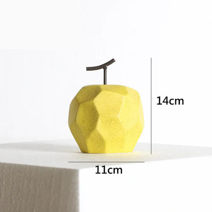 Ceramic Apple Ornaments – Modern Minimalist Fruit Decor - Shello's Creative Boutique