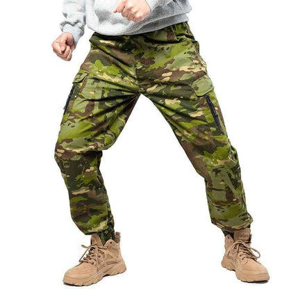 Mege Brand Men's Camo Jogger Pants - Fashion Streetwear Casual Camouflage Tactical Military Cargo Trousers - Shello's Creative Boutique