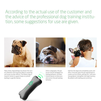 Ultrasonic Dog Repeller - Rechargeable Anti-Barking Training Device