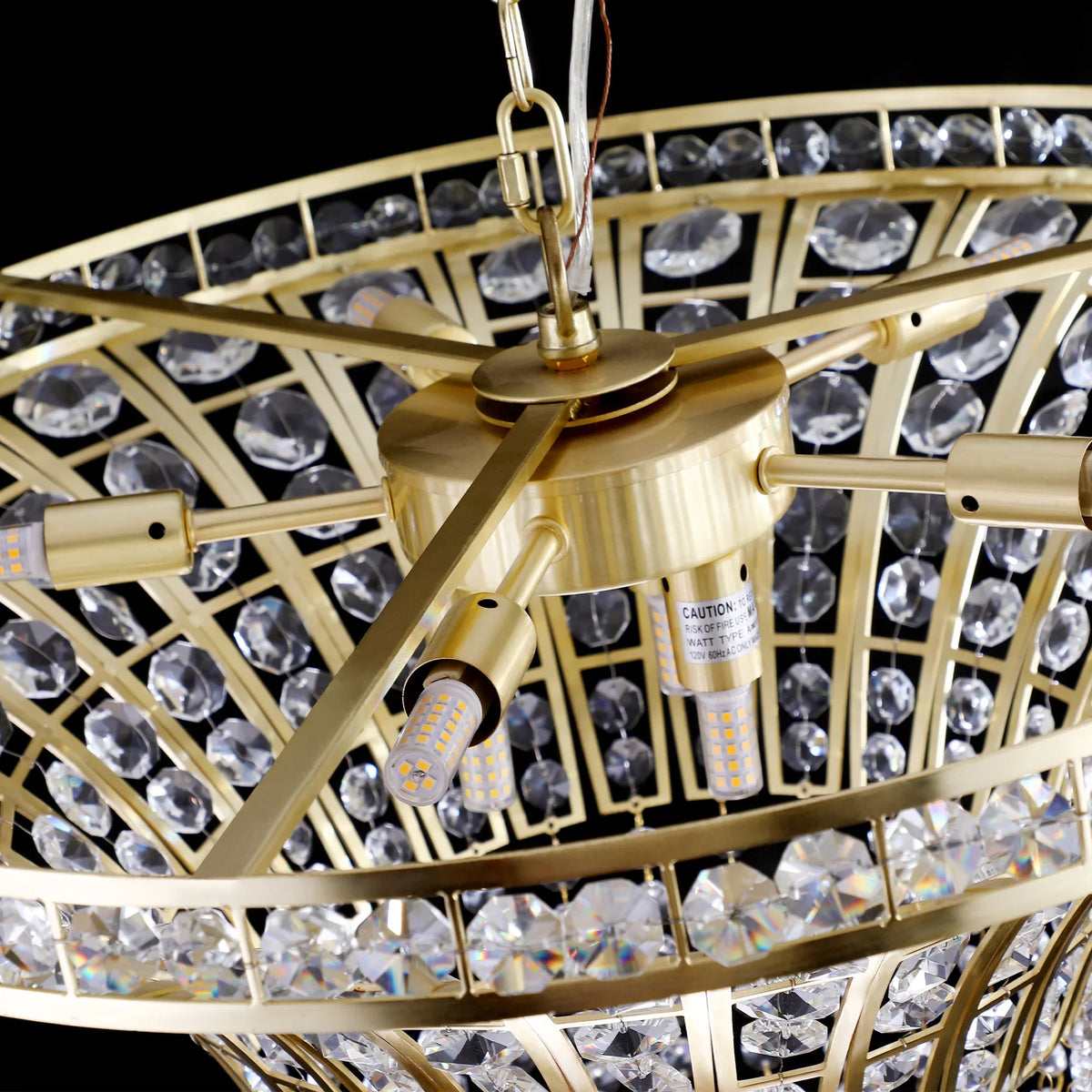 8-Light 23.6" Wide Crystal Waterfall Chandelier - Shello's Creative Boutique