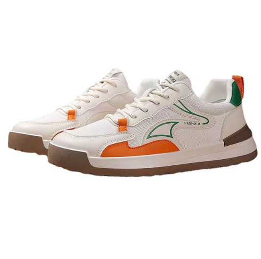 Men shoes Spring new breathable mesh shoes Men trend Student board shoes Men soft sole casual fashion sports shoes-Shello's Creative Boutique