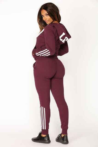 Women’s Tracksuit Set - Stylish 2-Piece Pant Tops Casual Leisurewear - Shello's Creative Boutique