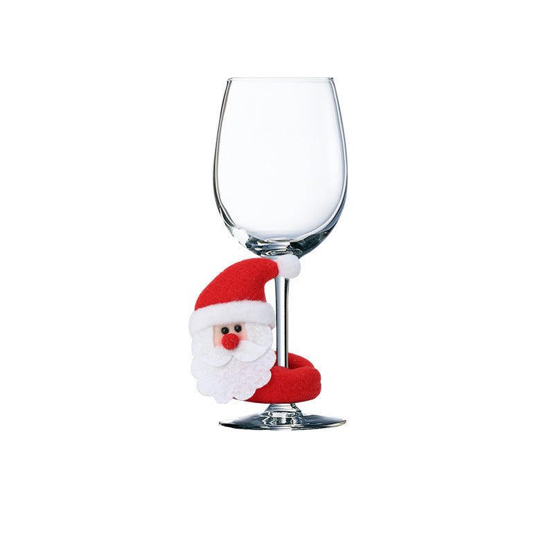 New Christmas Wine Cup Set Santa Claus Snowman Reindeer Christmas Home Decoration eprolo