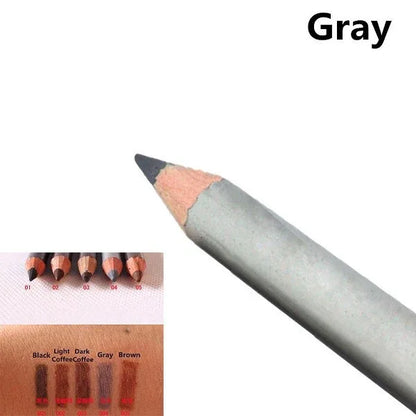 Leopard Women Eyebrow Pencil Waterproof Black Eye Brown Coffee Pencil With Brush Make Up Eyeliner Eye Liner Makeup Tools - Shello's Creative Boutique