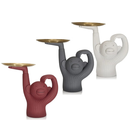 Monkey Tray Resin home Decor - Shello's Creative Boutique